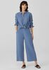 Organic Cotton Gauze Wide-Leg Pant