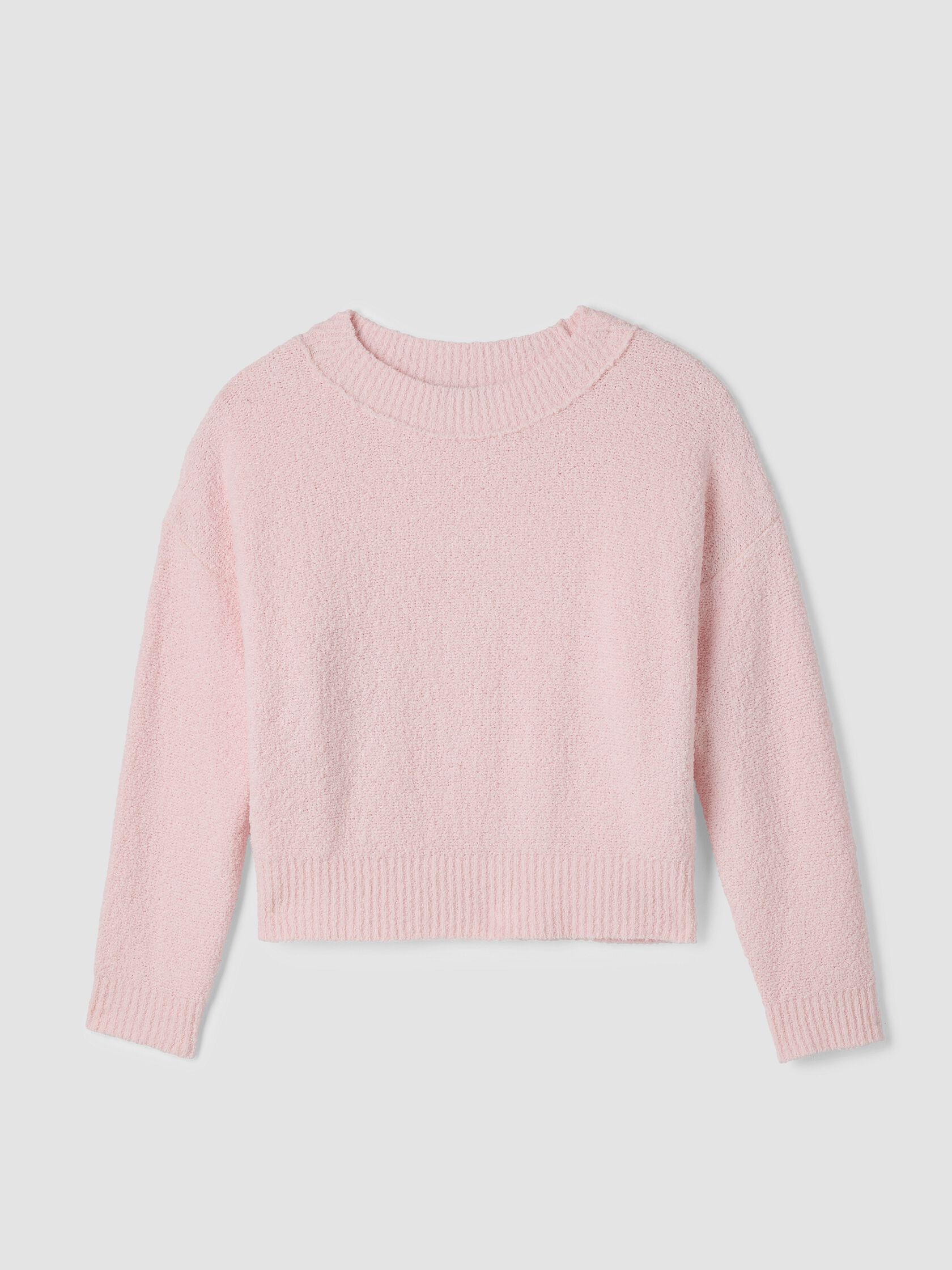 Cotton Fluff Crew Neck Top