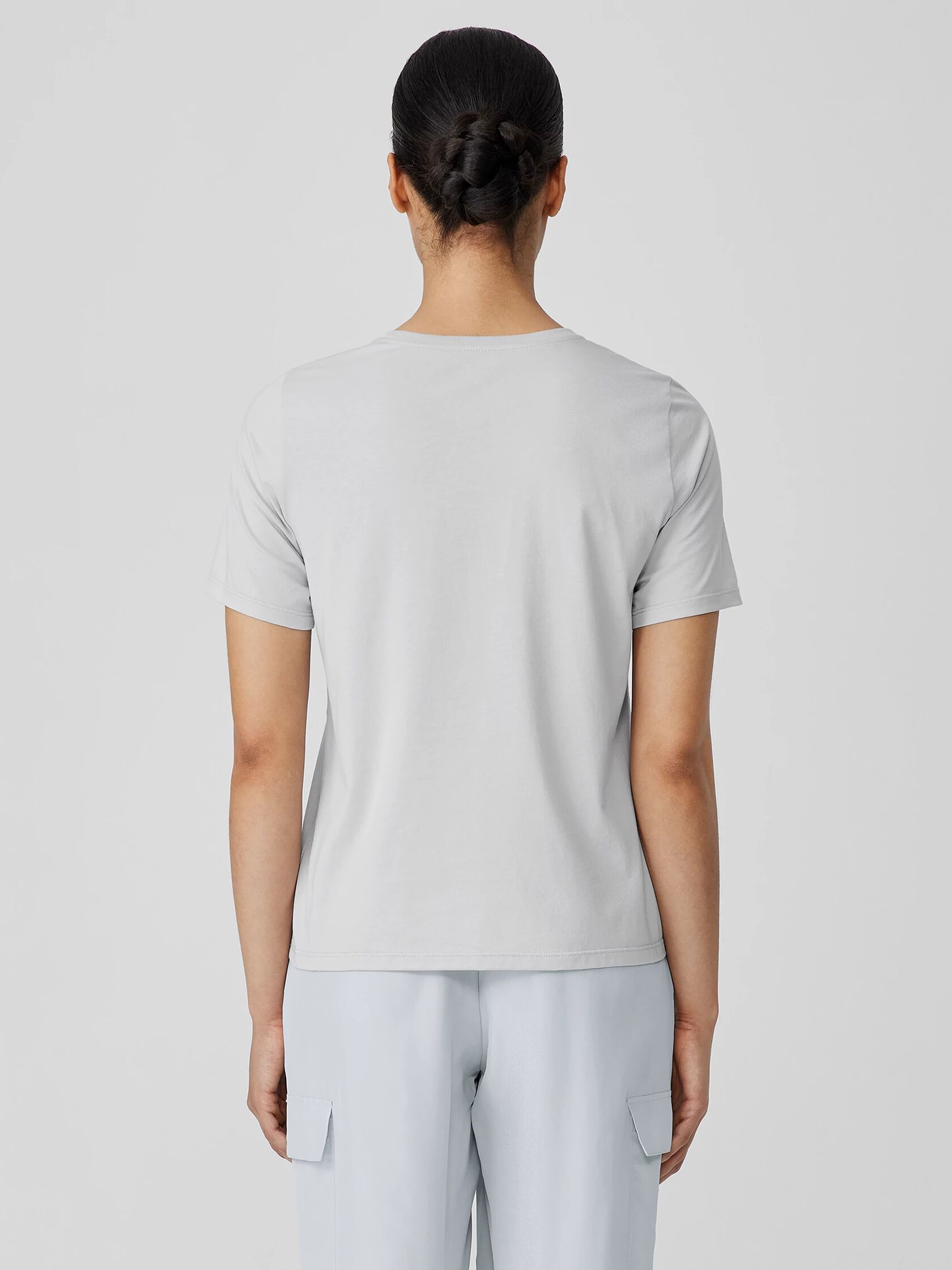 Organic Pima Cotton Jersey Round Neck Tee