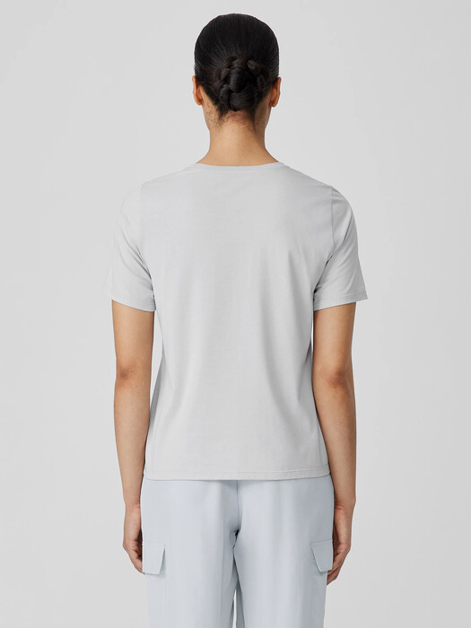 Organic Pima Cotton Jersey Round Neck Tee