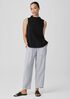 Striped Organic Linen Crinkle Lantern Pant