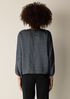 Dimensional Silk Jacquard Round Neck Top