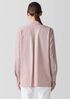 Washed Organic Cotton Poplin Stand Collar Top