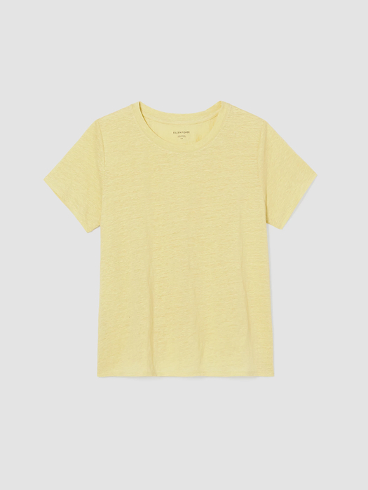 Organic Linen Jersey Crew Neck Tee