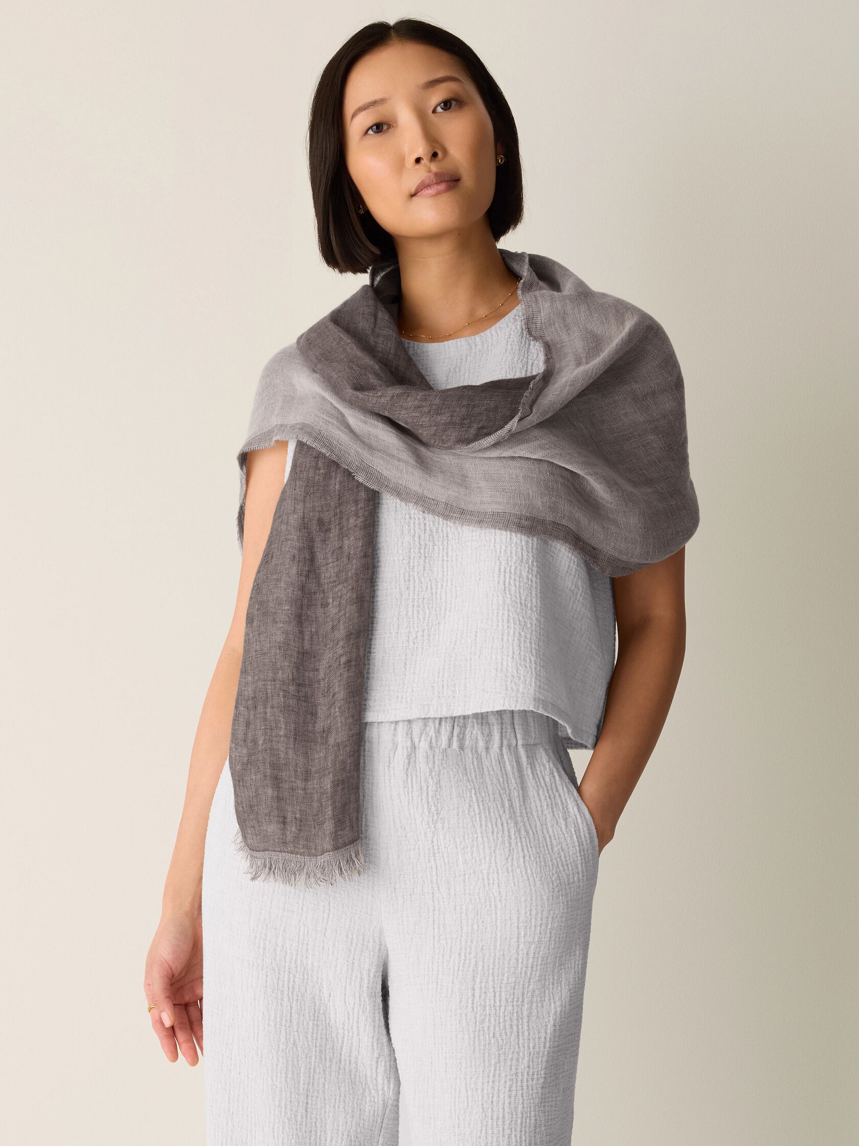 Linen Doubleweave Scarf