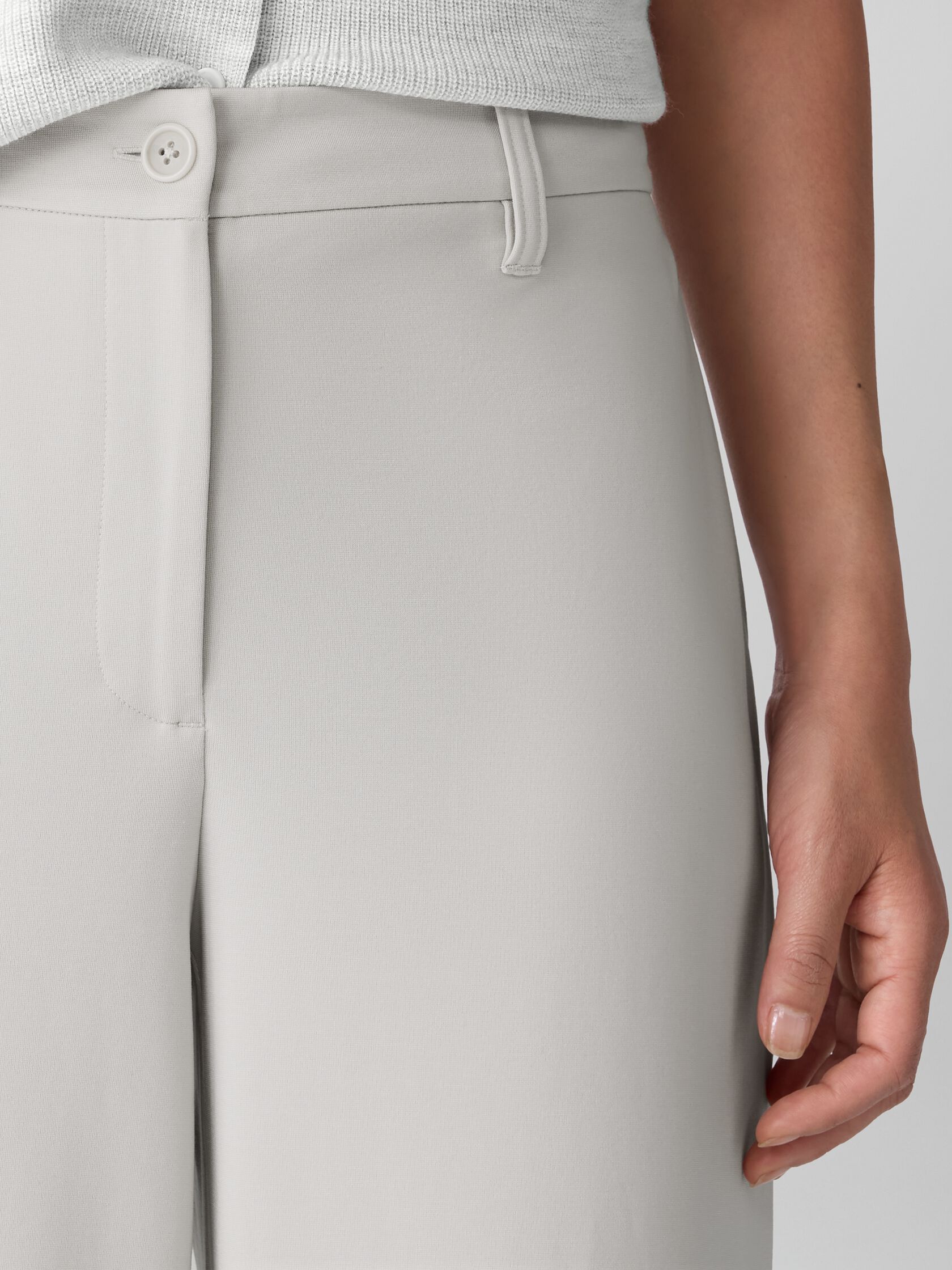Washable Flex Ponte&nbsp;Wide Trouser Pant
