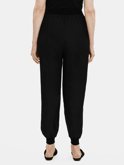 Smooth Silk Slouchy Ankle Pant