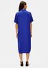 Silk Georgette Crepe Shirtdress