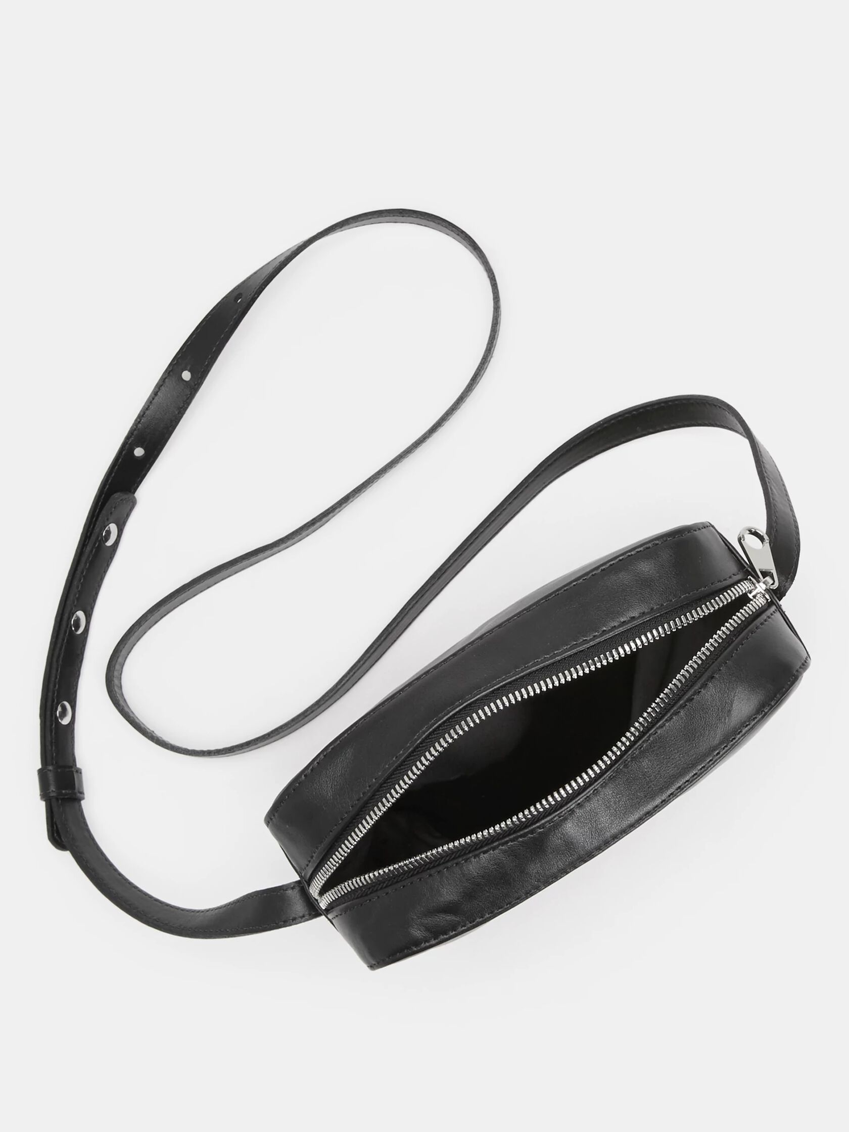 Sleek Italian Leather Crossbody Bag EILEEN FISHER
