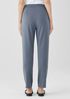 Cotton Blend Ponte High-Waisted Slim Pant