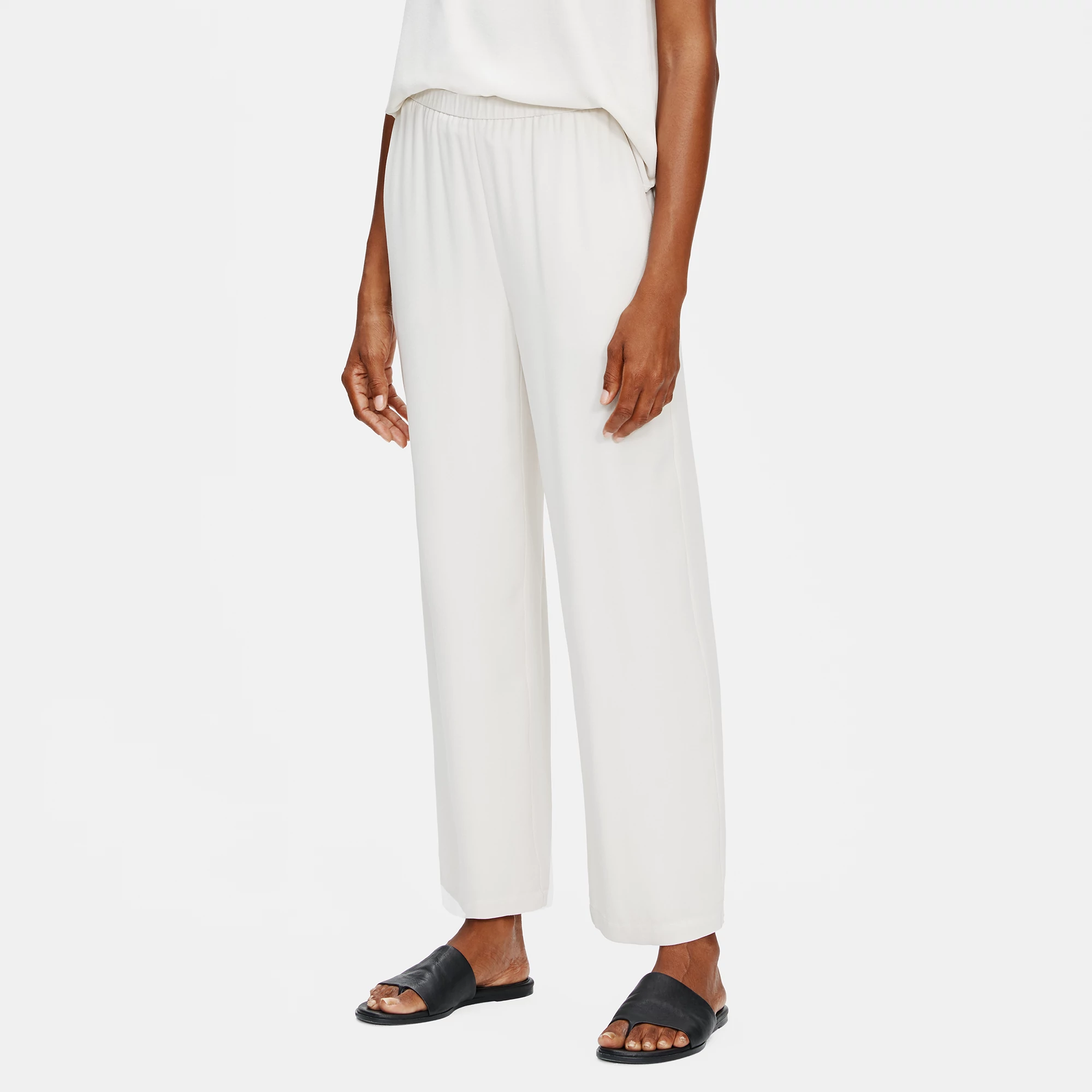 System Silk Georgette Straight Ankle 