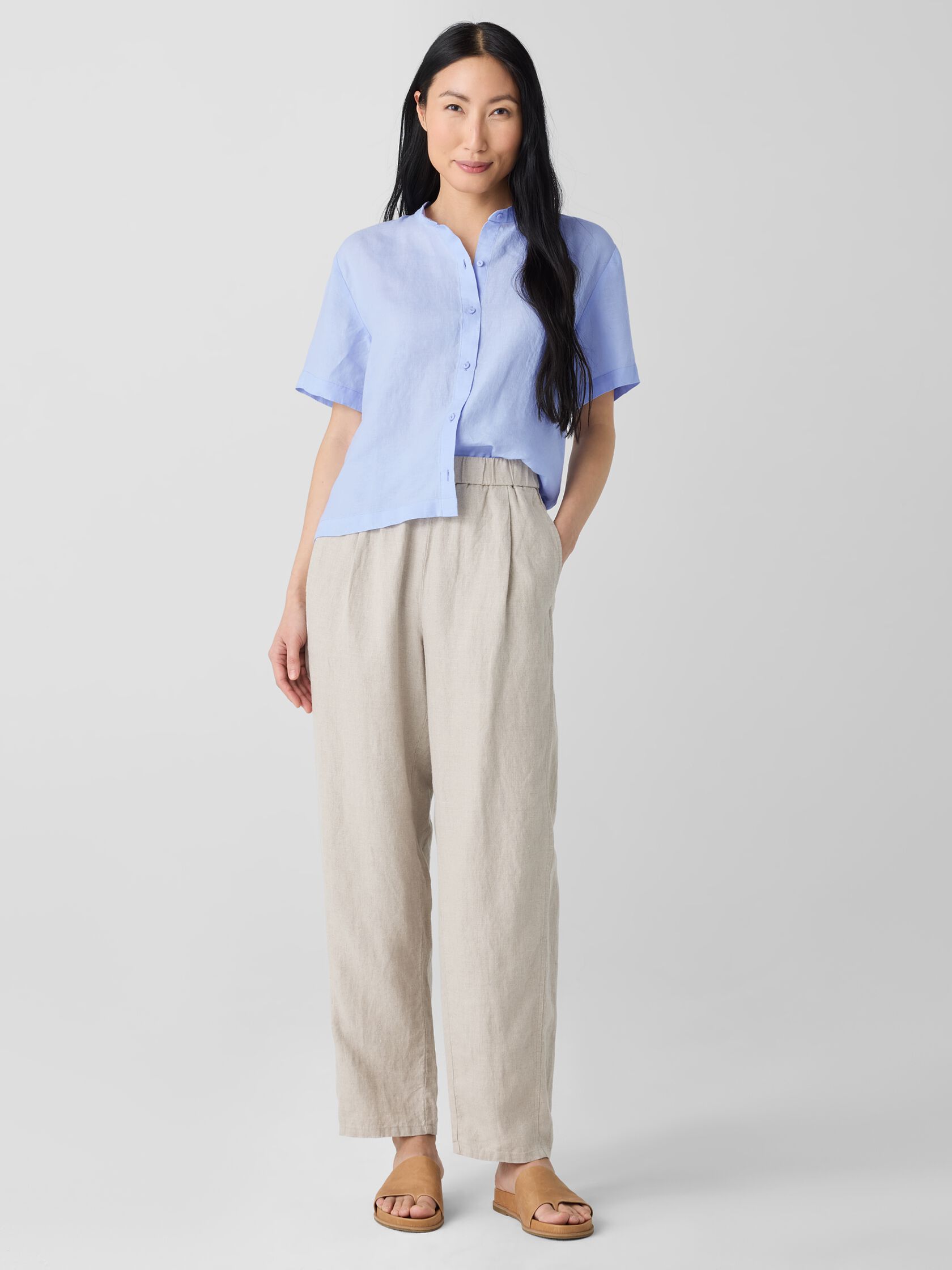 Organic Linen Lantern Pant