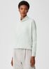 Italian Cashmere Scrunch Neck Top
