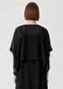 Sheer Silk Georgette Poncho