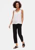 System Lightweight Washable Stretch Crepe Tapered Pant