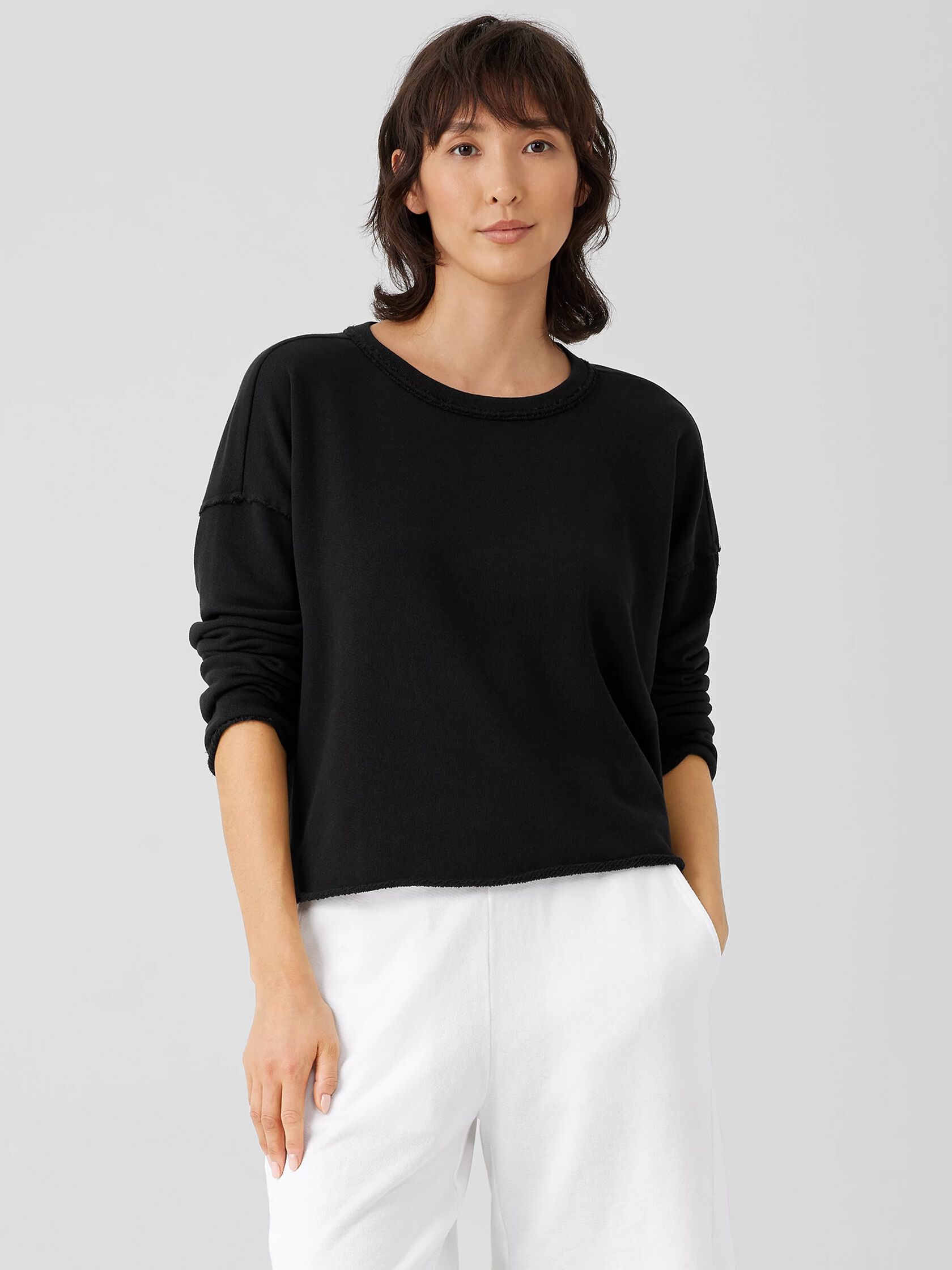 Lightweight Organic Cotton Terry Box-Top