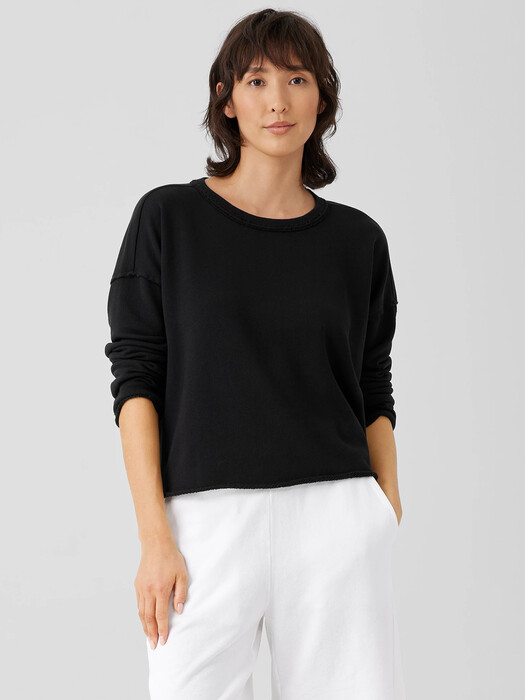 Lightweight Organic Cotton Terry Box-Top
