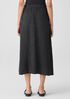 Puckered Organic Linen Pocket Skirt
