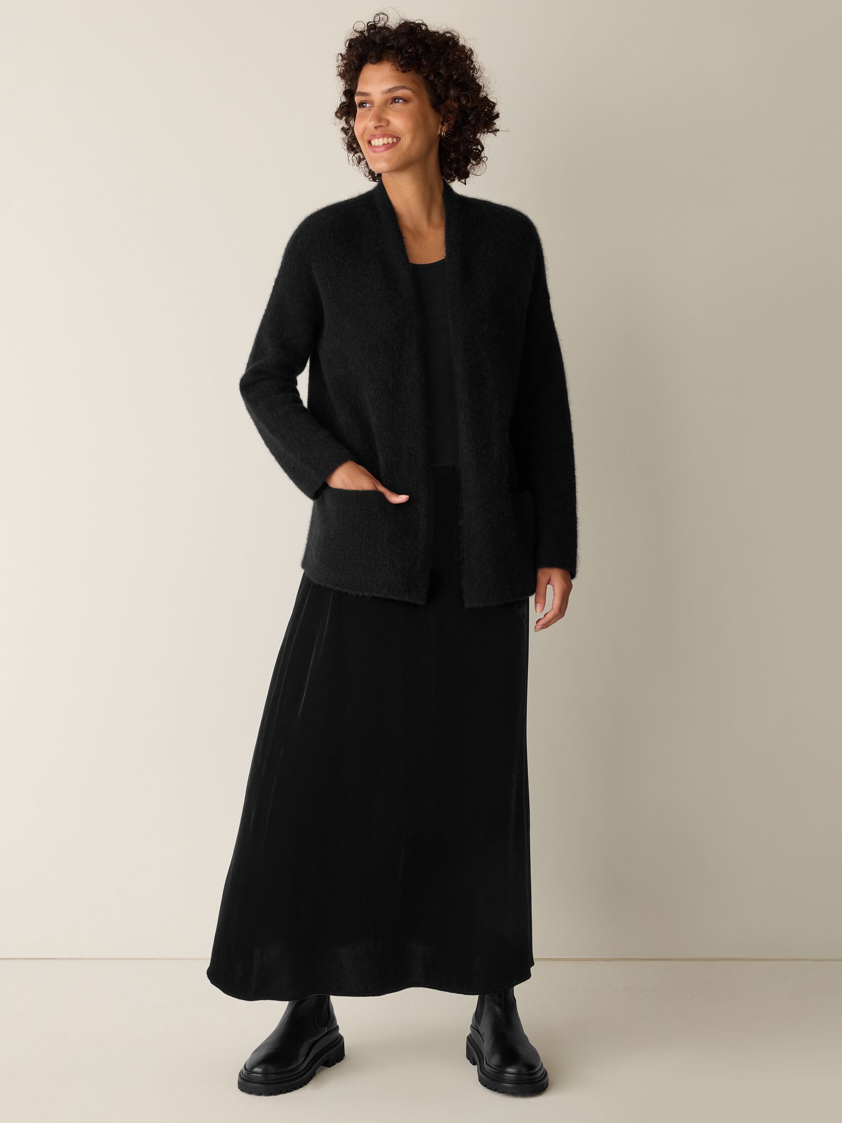 Cashmere Silk Boucle Bliss Cardigan