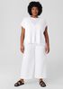 Organic Linen Cotton Short-Sleeve Cardigan