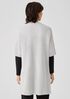 Organic Cotton Silk Elbow-Sleeve Cardigan