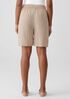 Puckered Organic Linen Shorts