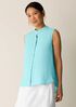 Organic Handkerchief Linen Sleeveless Shirt