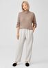 Boiled Wool Jersey Pleated Lantern Pant