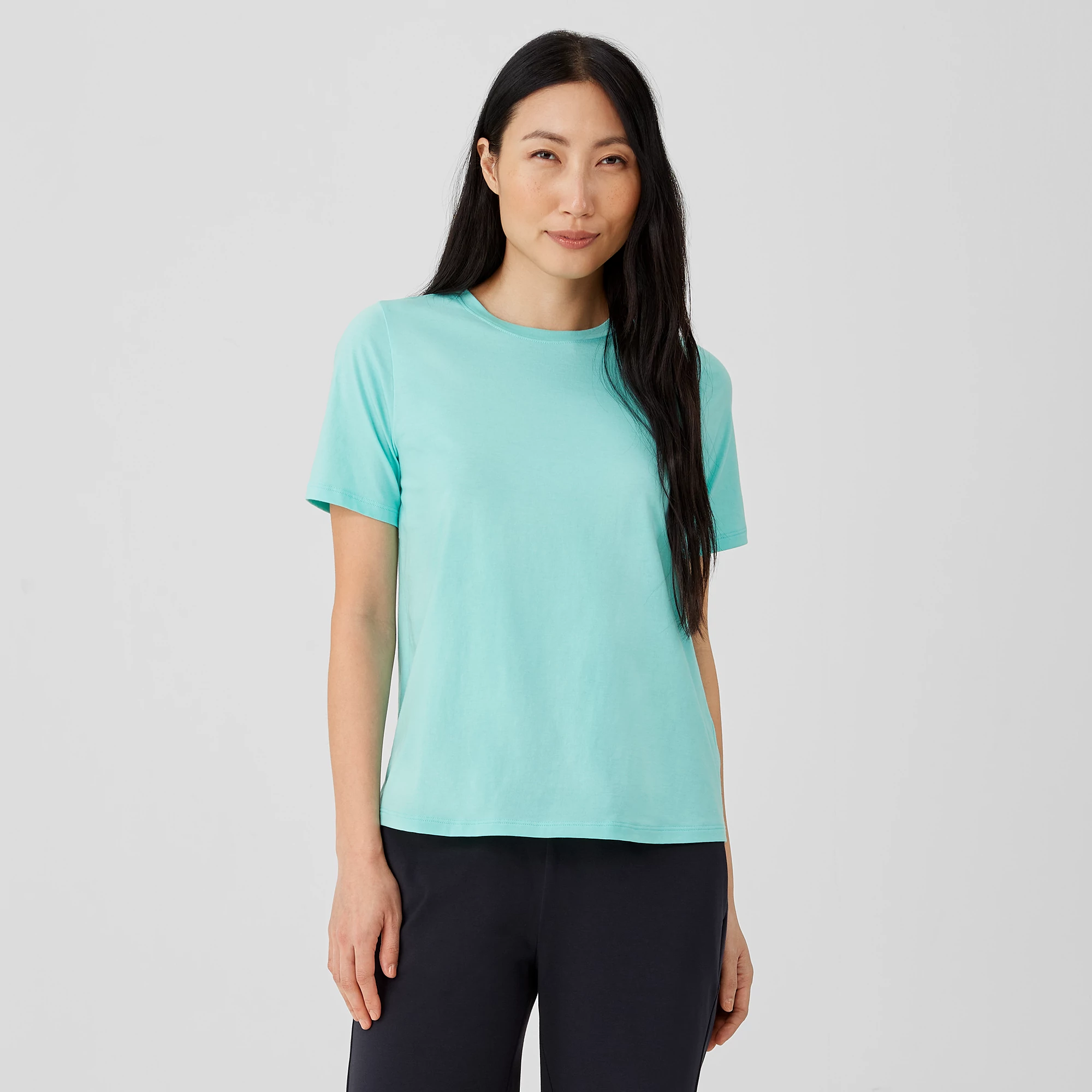 Organic Pima Cotton Jersey Round Neck 
