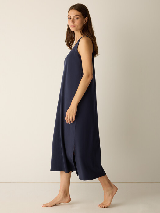 Organic Cotton Interlock Scoop Neck Sleep Dress