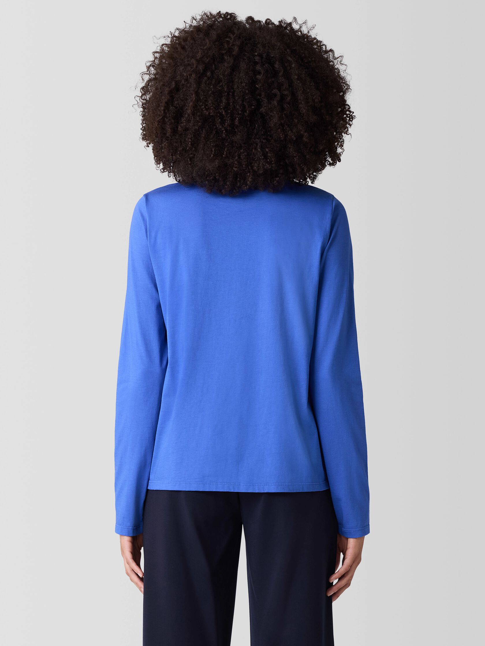 Organic Pima Cotton Jersey Long-Sleeve Tee