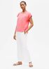 Organic Cotton Interlock Bateau Neck Top