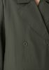 Light Cotton Nylon Short Trench Coat