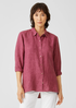Washed Organic Linen Delave Classic Collar Shirt