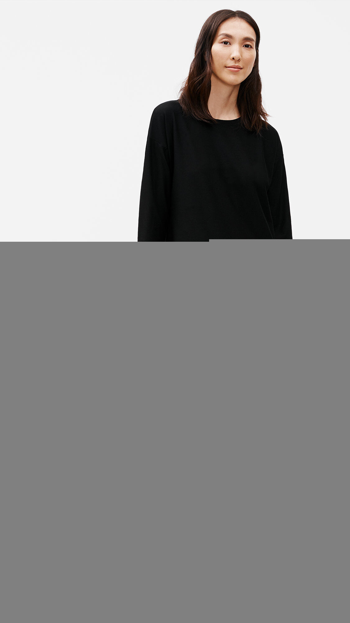 Lightweight Washable Stretch Crepe Tunic