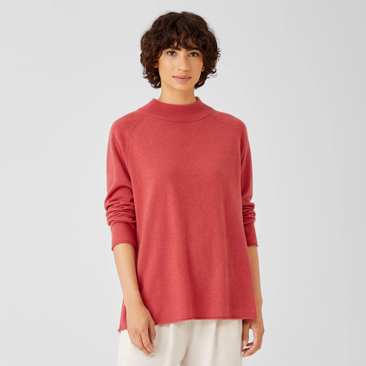 Cardigan lungo dritto Eileen Fisher nuovo con etichette cotone