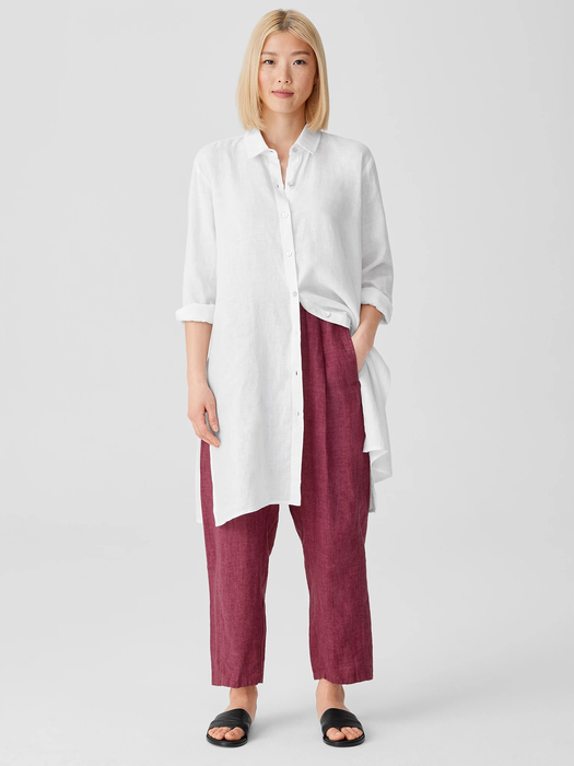 Organic Handkerchief Linen Classic Collar Shirt