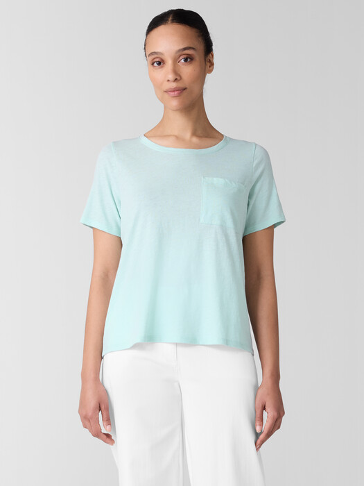 Organic Cotton Slubby Jersey Pocket Tee