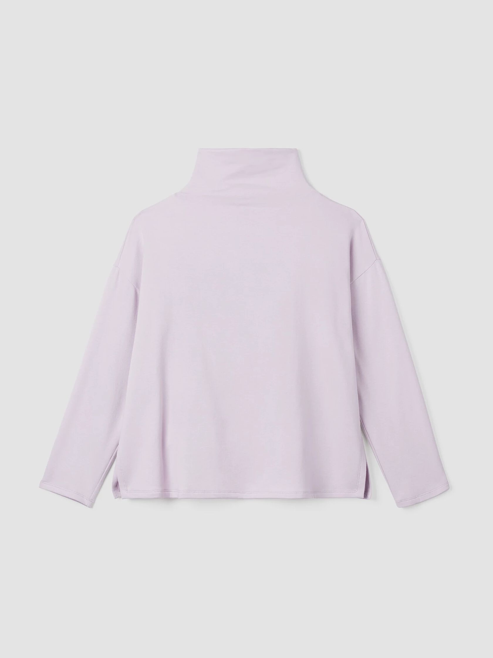 Cozy Brushed Terry Hug Funnel Neck Box-Top