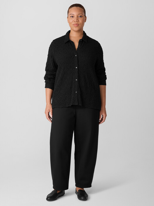 Bubble Jacquard Classic Collar Shirt