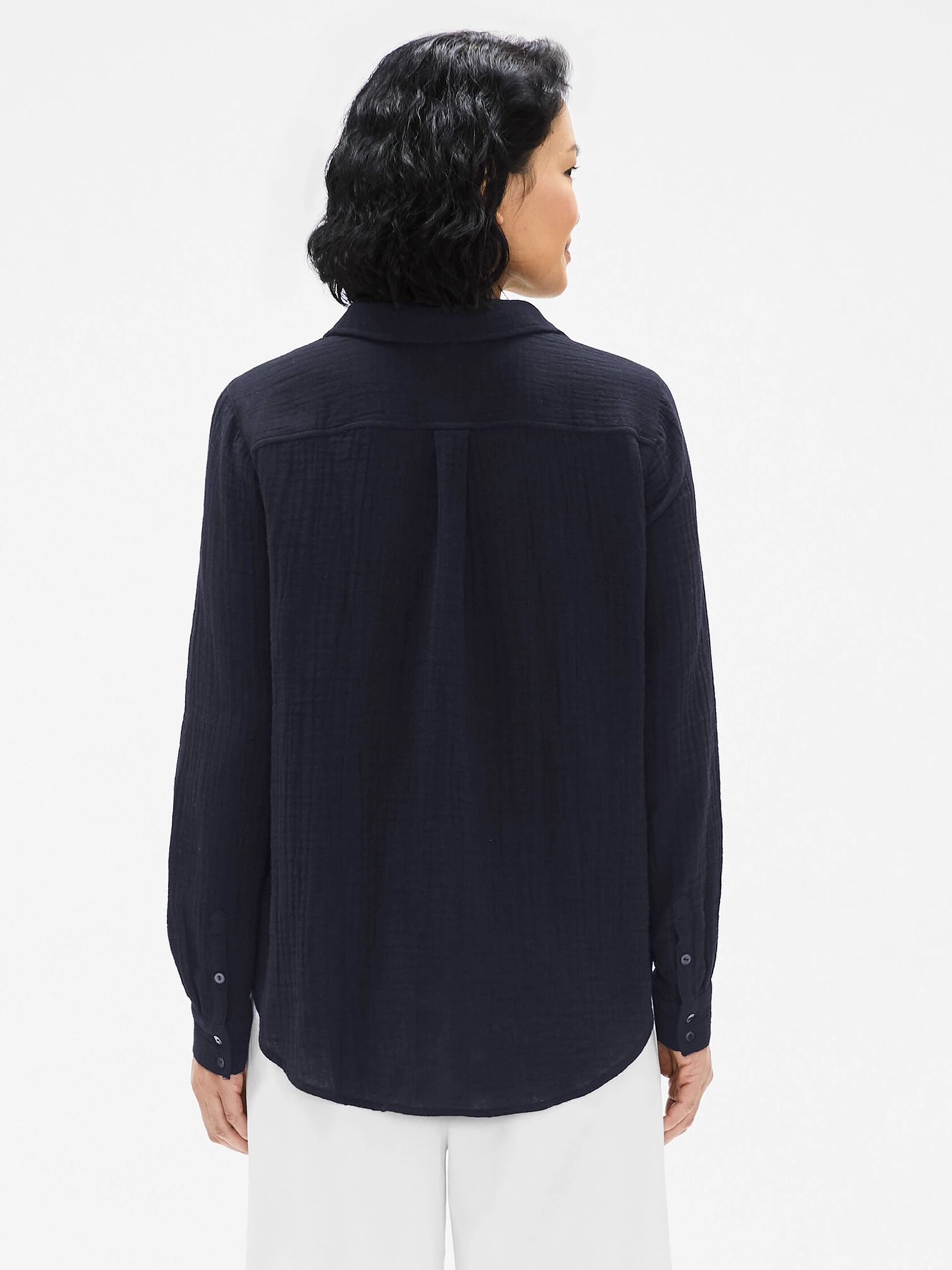 Organic Cotton Gauze Classic Collar Shirt