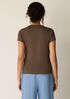 Organic Cotton Stretch Rib Crew Neck Tee