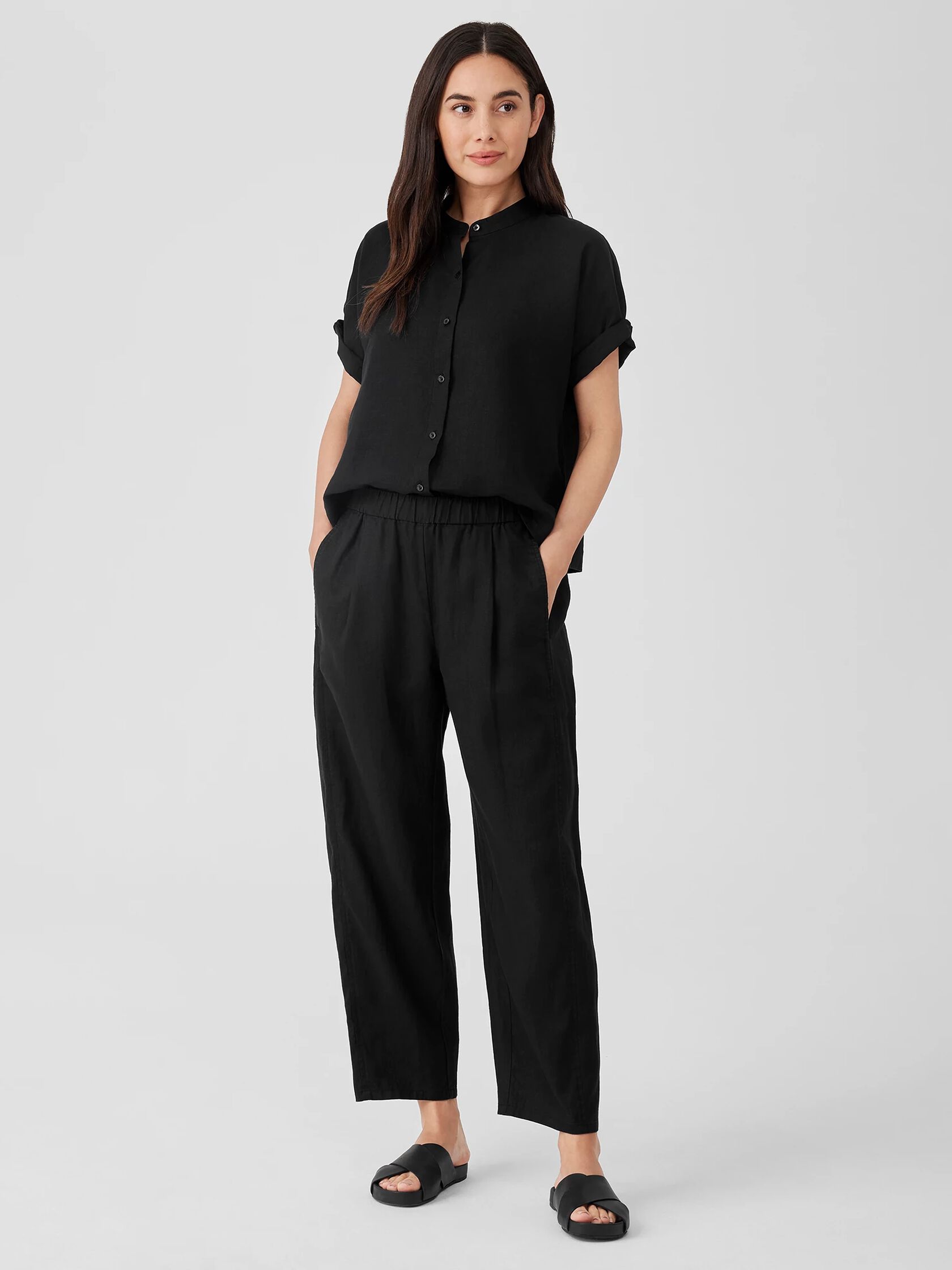 Organic Linen Lantern Pant
