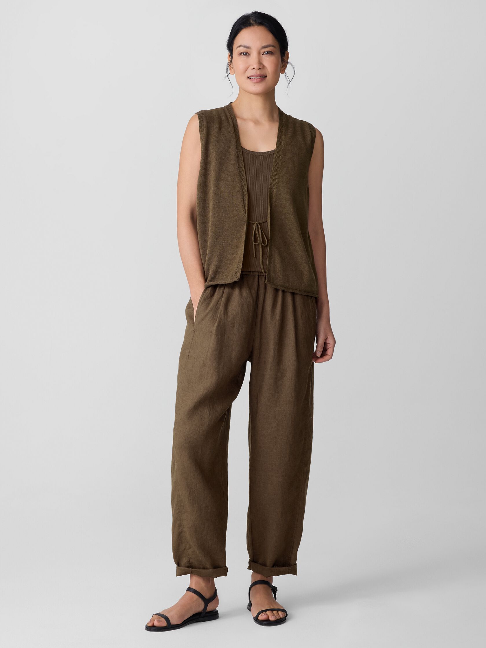 Organic Linen Cotton Vest