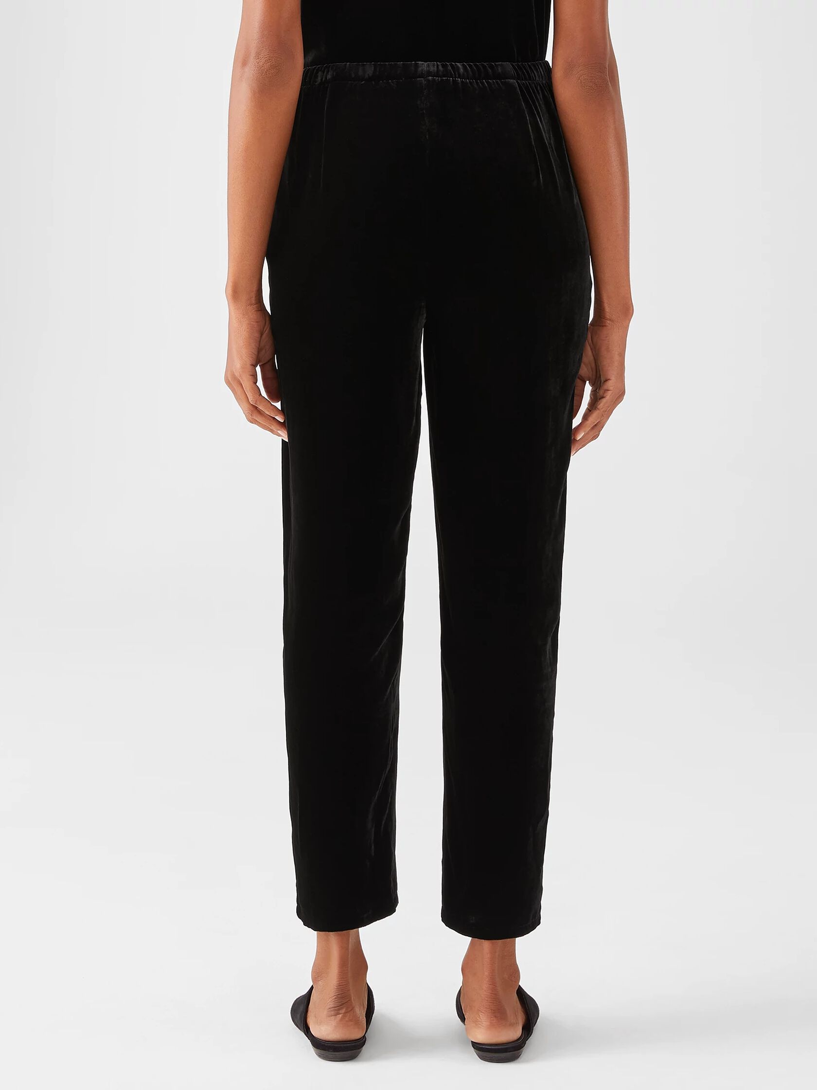 Velvet Tapered Ankle Pant