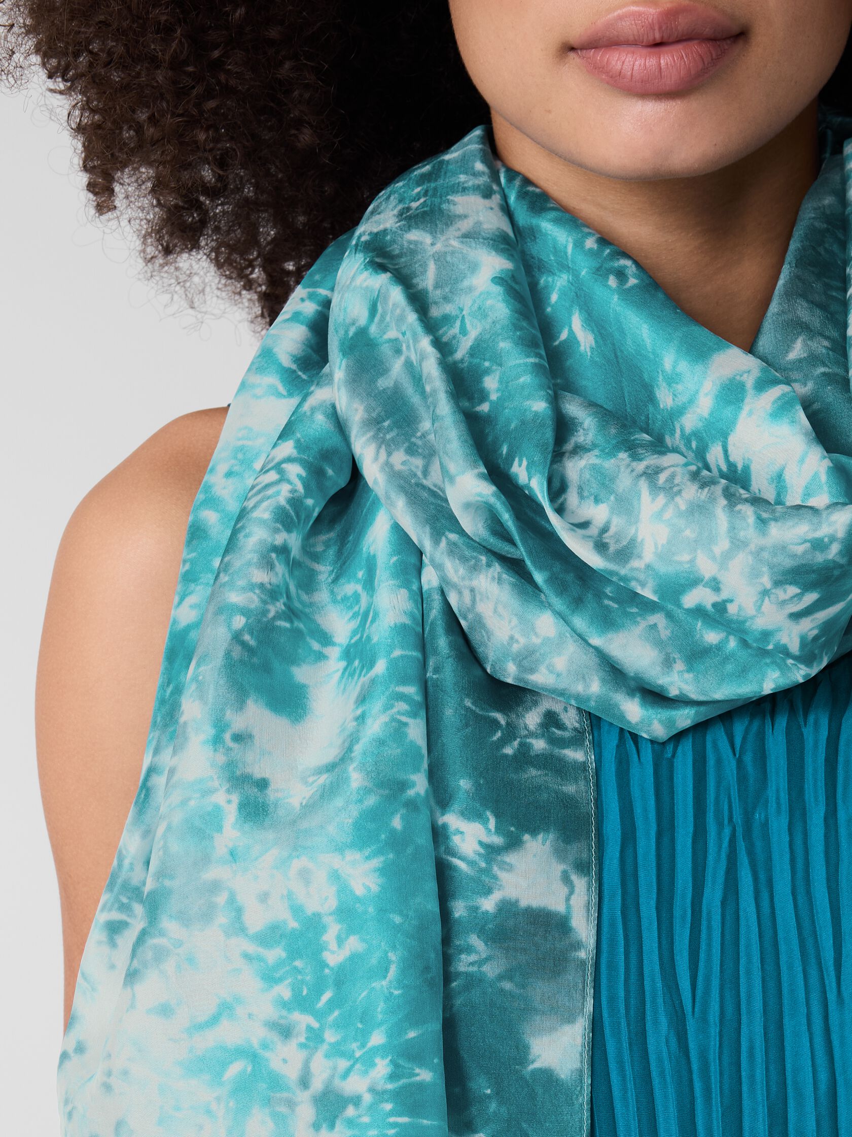 Hand-Dyed Silk Scarf