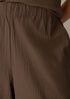 Organic Cotton Pucker Wide-Leg Pant