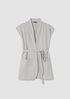 Washable Flex Ponte High Collar Vest