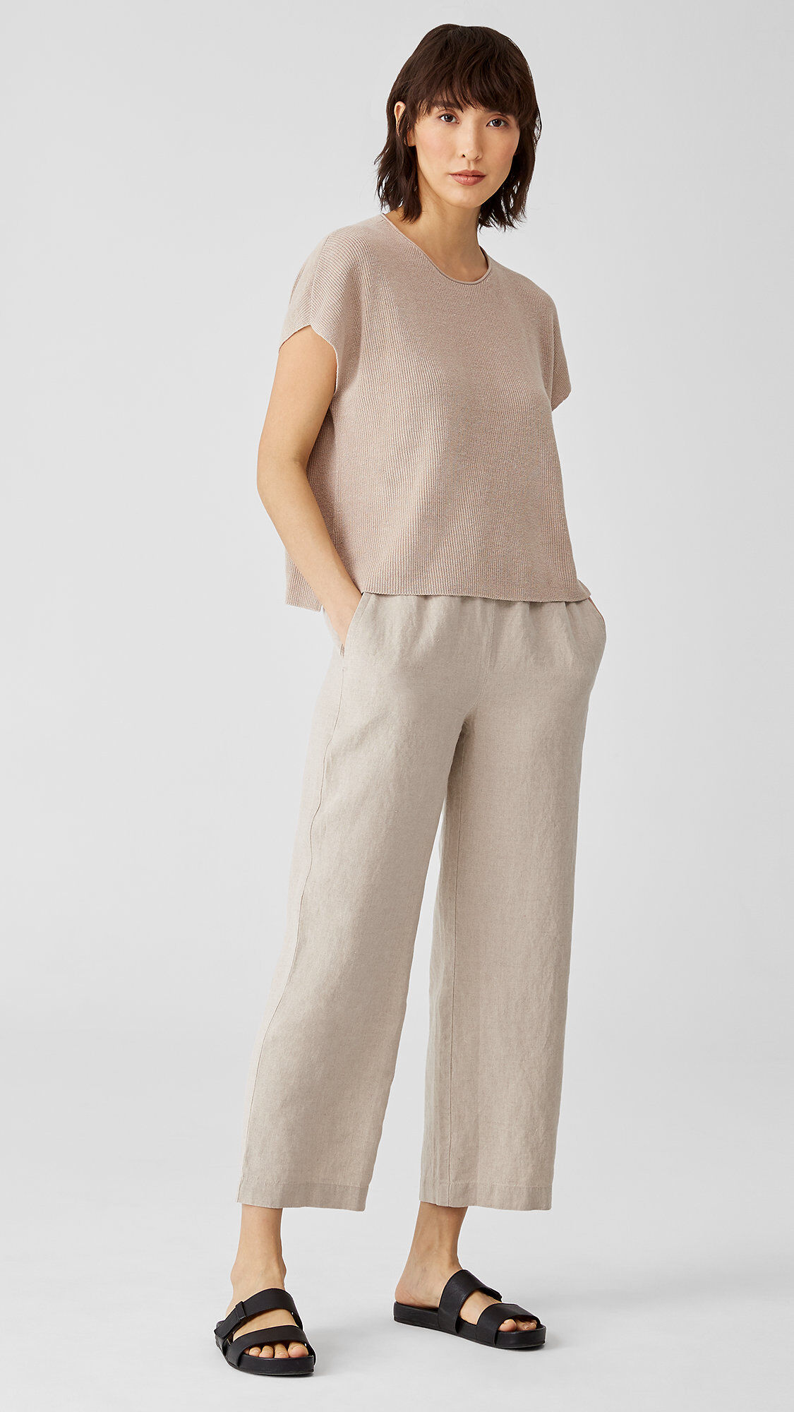 Organic Linen Straight Pant