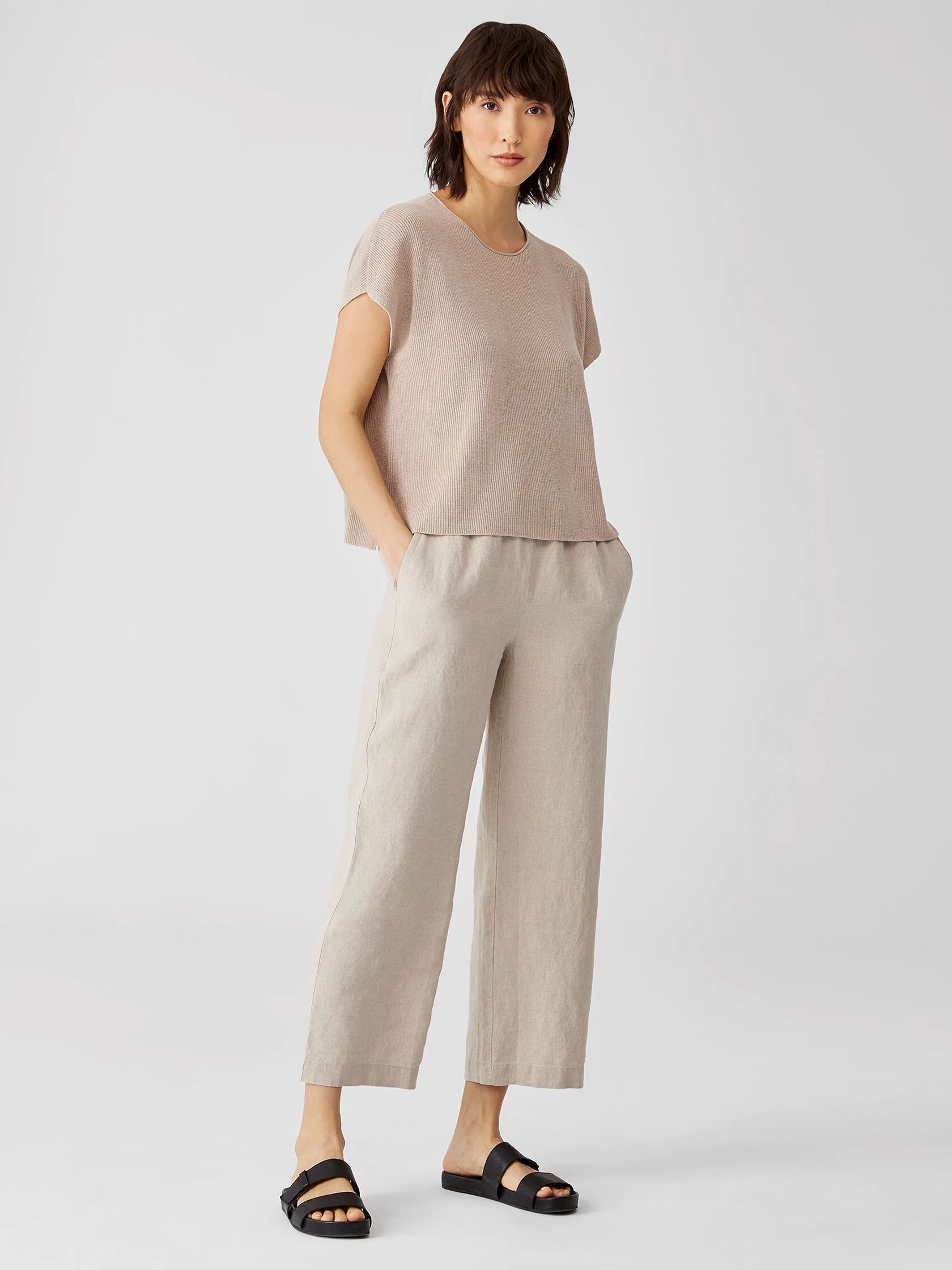 Organic Linen Straight Pant